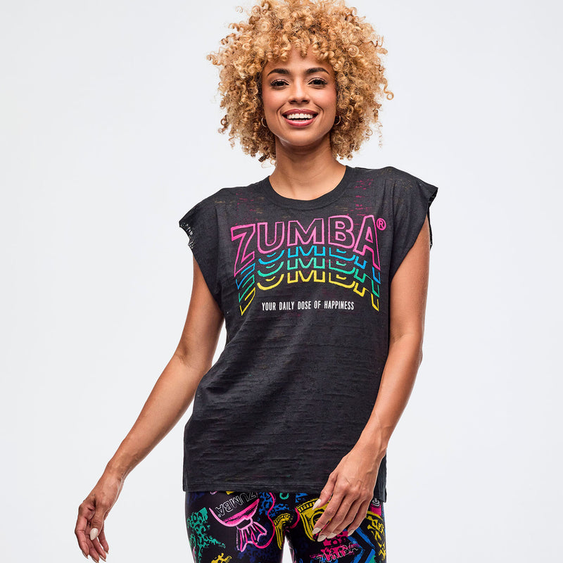 Koszulka z perforacją Zumba Sizzlin'