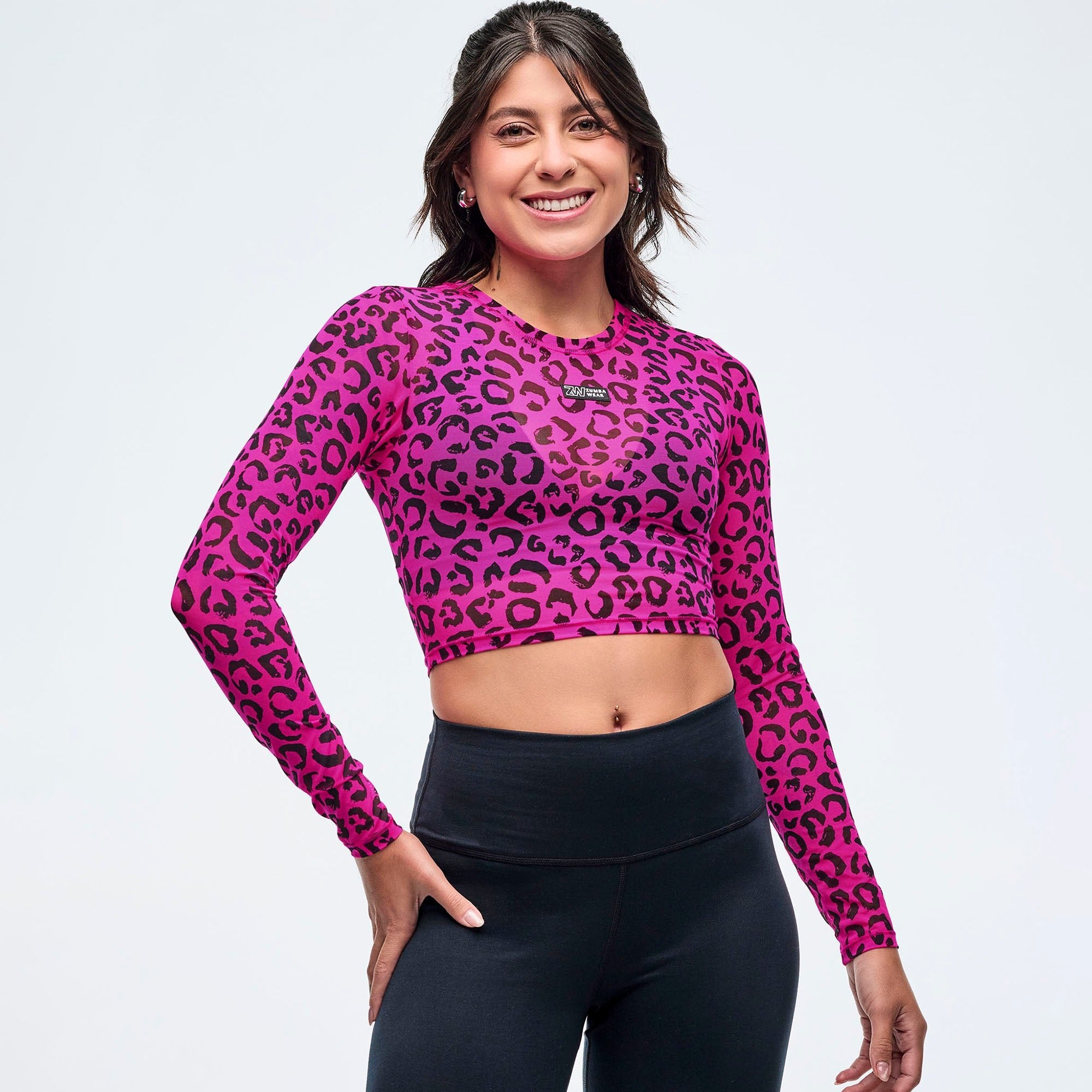 Bluzka z siateczki crop Zumba Sizzlin'