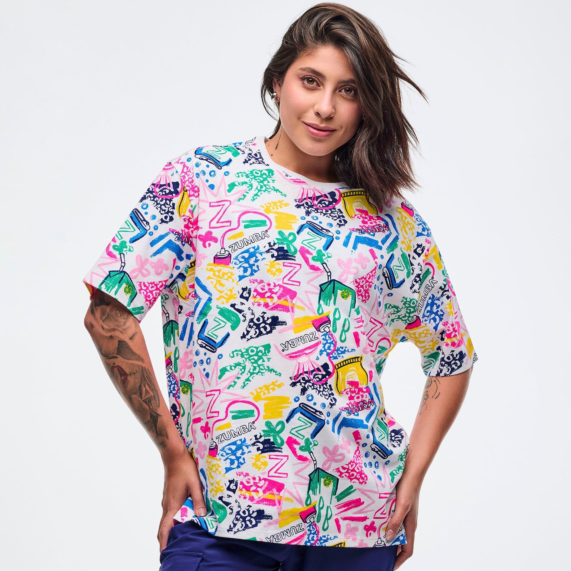 Koszulka unisex oversize Zumba Sizzlin'
