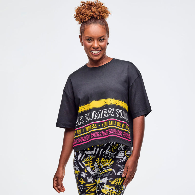 Koszulka oversize crop Zumba Sizzlin'