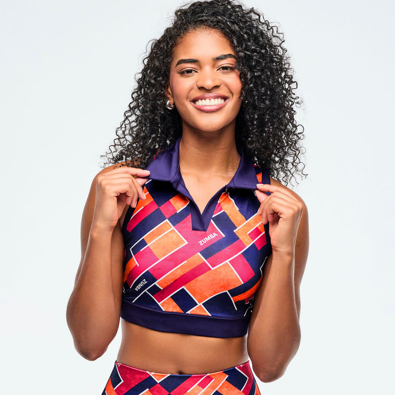 Crop top polo Zumba Class of 2001