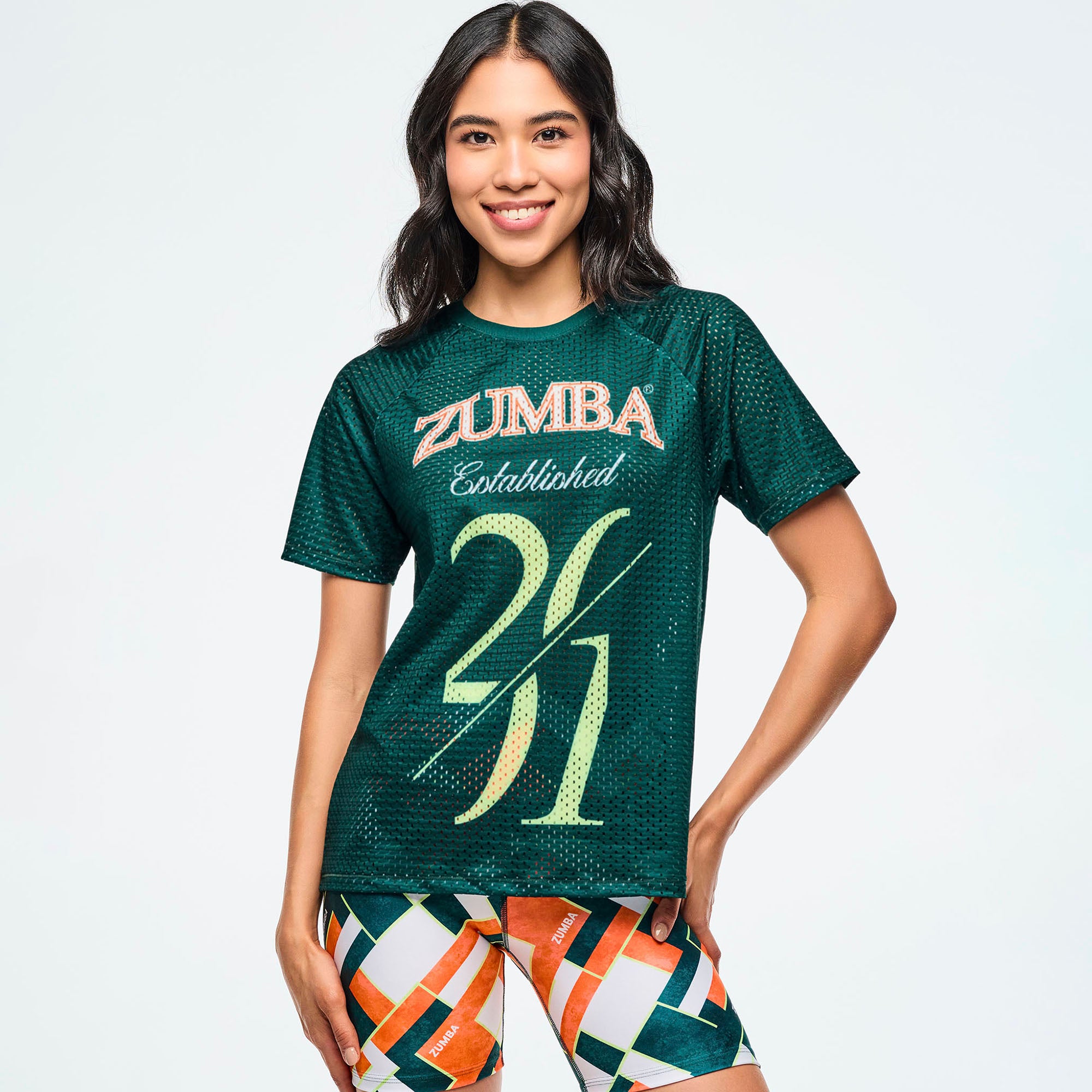 Koszulka z siateczki unisex Zumba Class of 2001