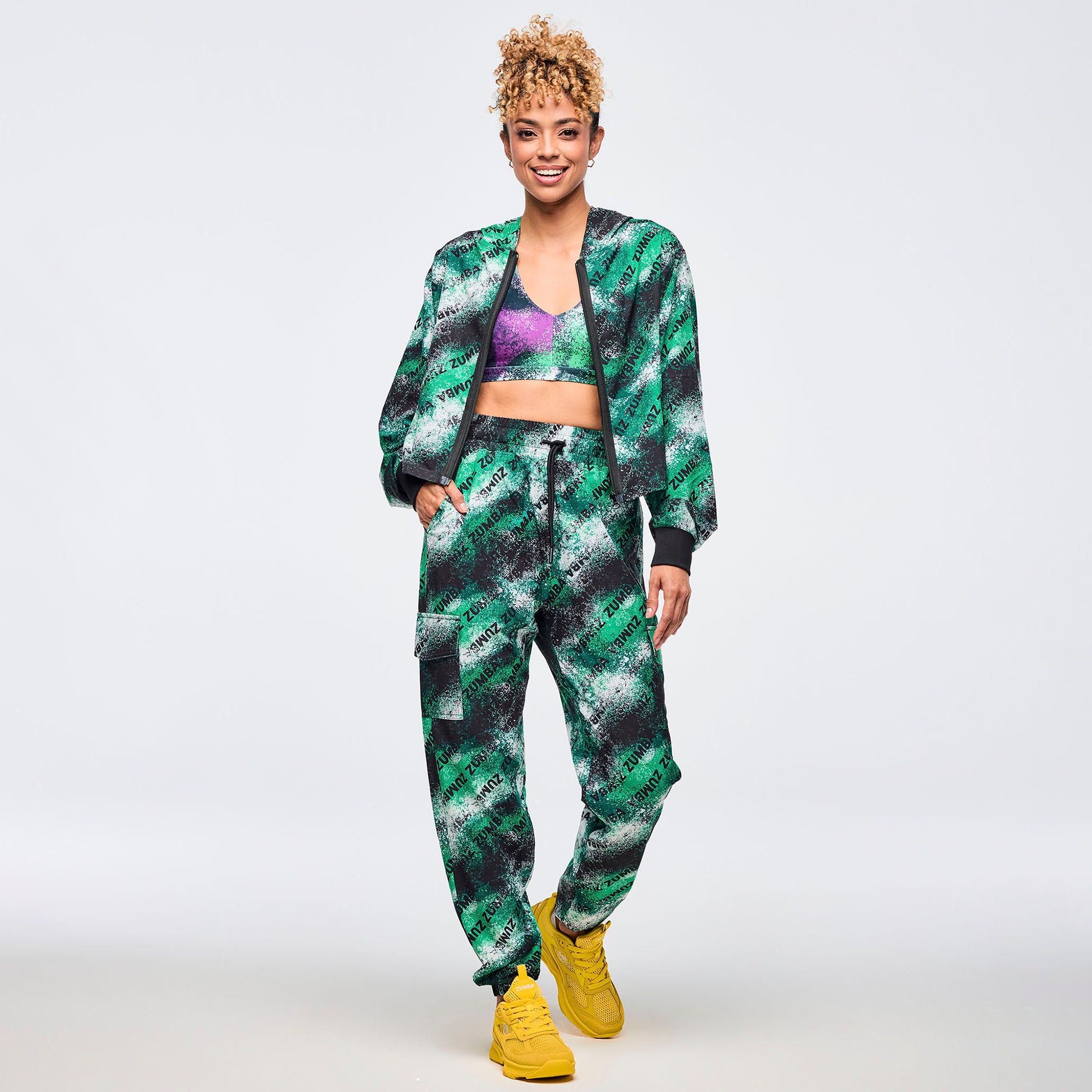 Kurtka z kapturem crop Zumba Apres