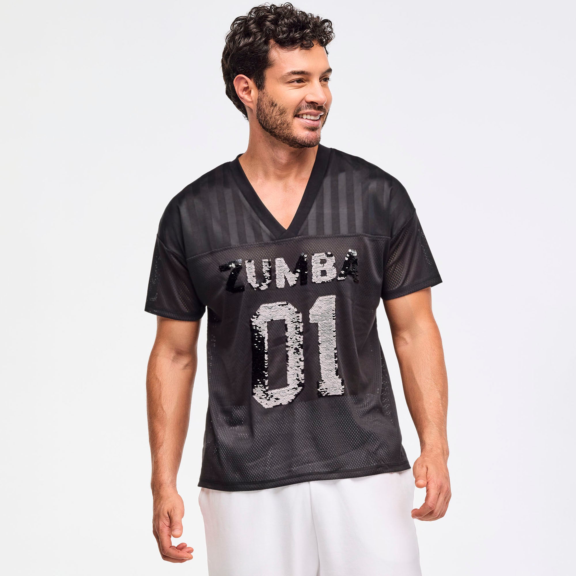 Koszulka z cekinami unisex Zumba