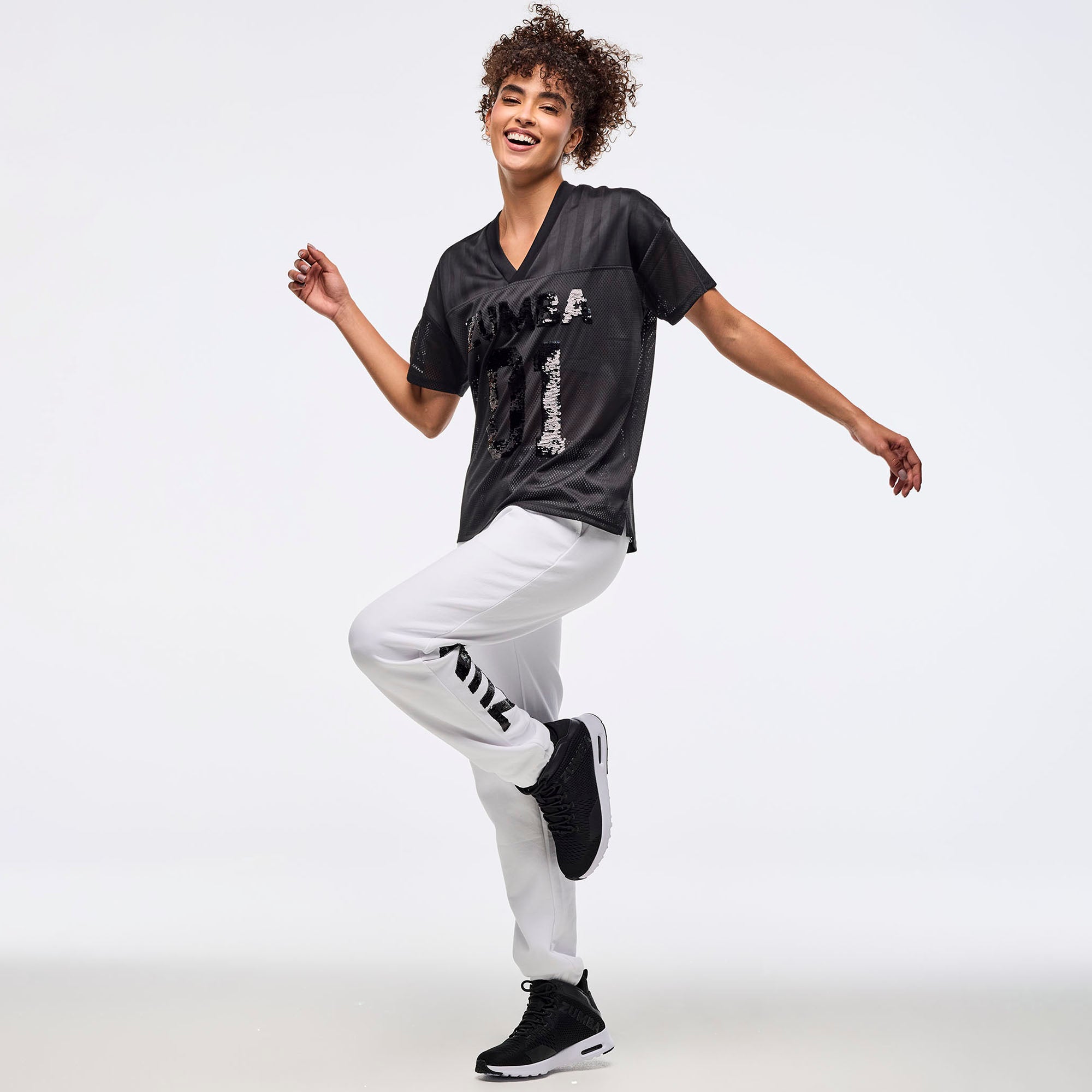 Koszulka z cekinami unisex Zumba