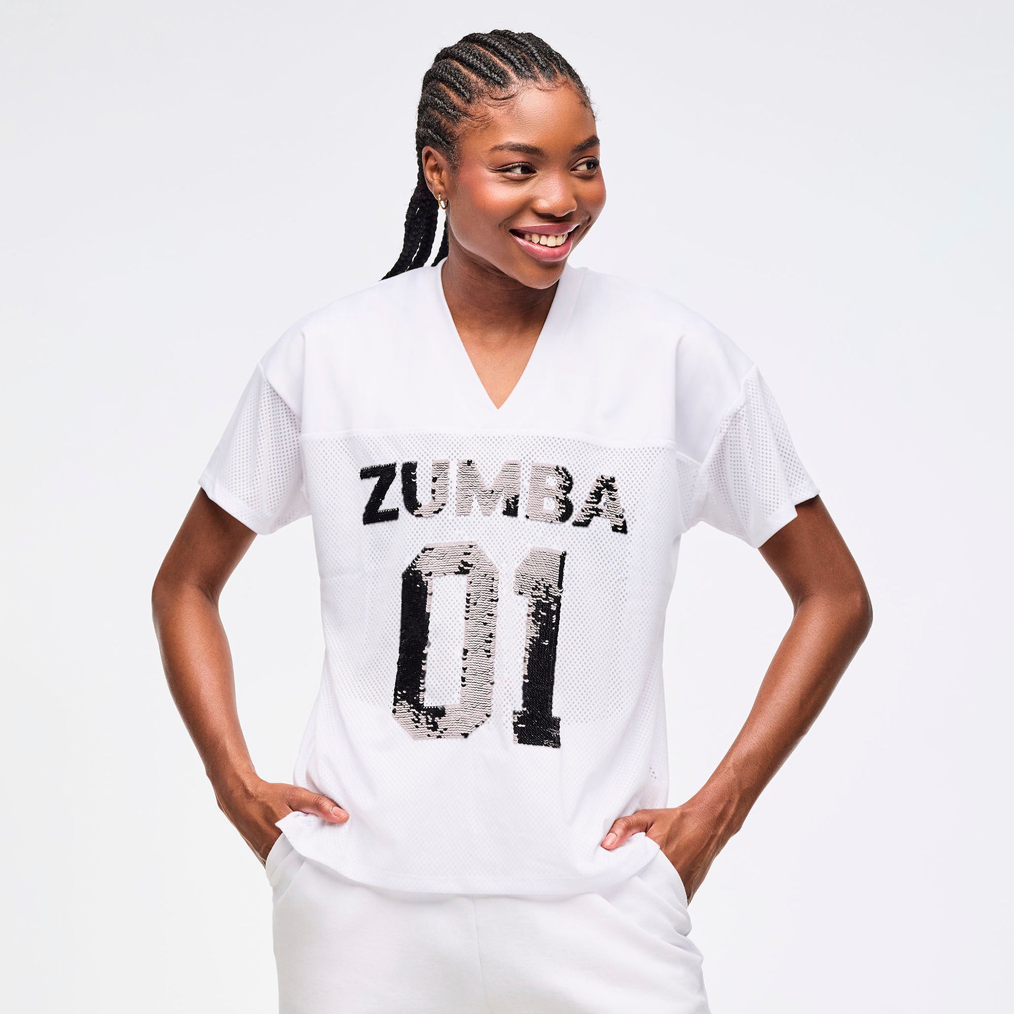 Koszulka z cekinami unisex Zumba