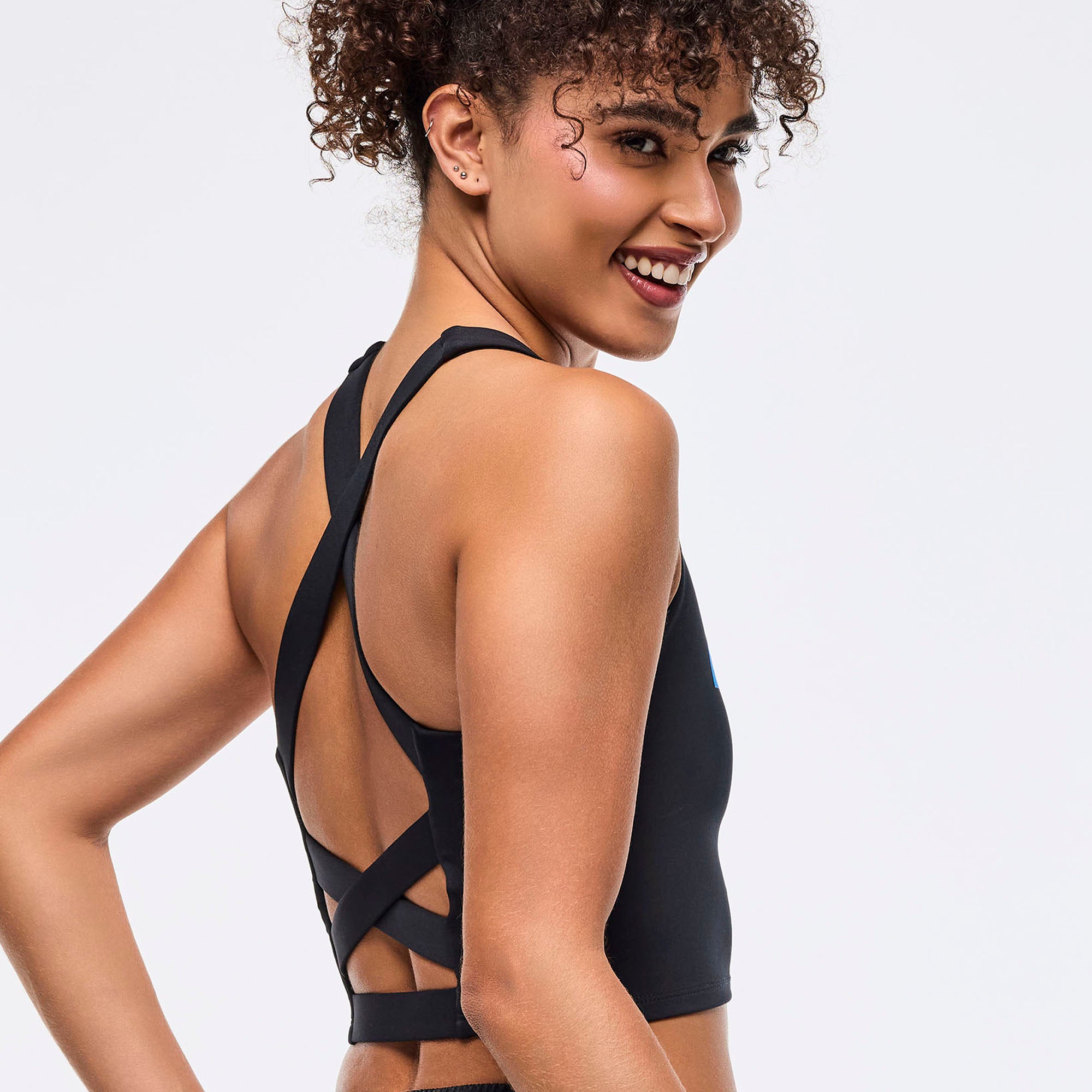 Crop top z krzyżowymi plecami Zumba Libre