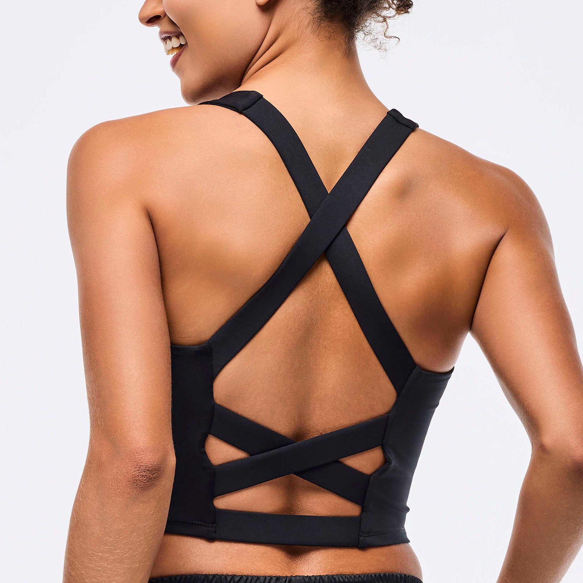 Crop top z krzyżowymi plecami Zumba Libre