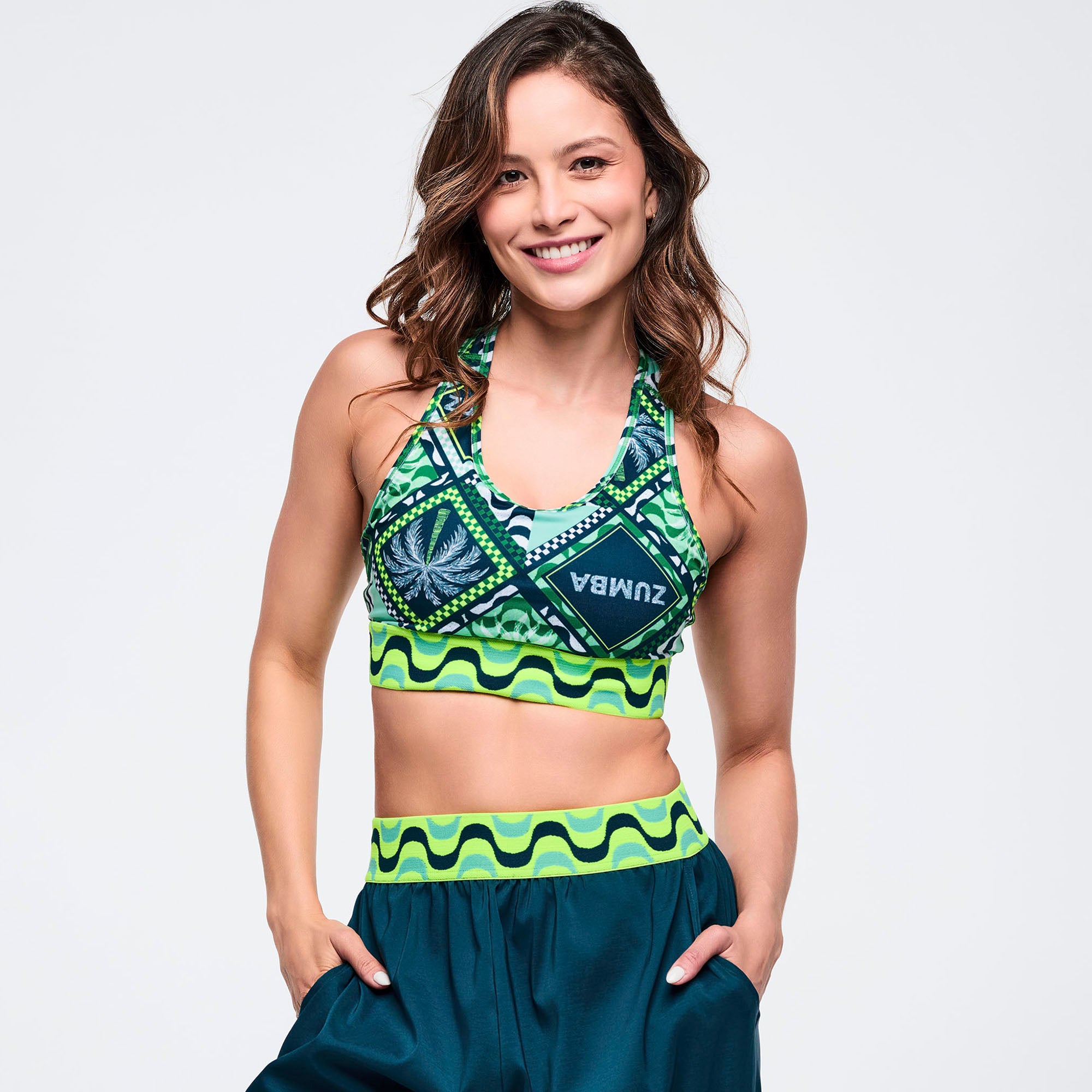 Stanik z elastyczną gumą Zumba Latin Movement