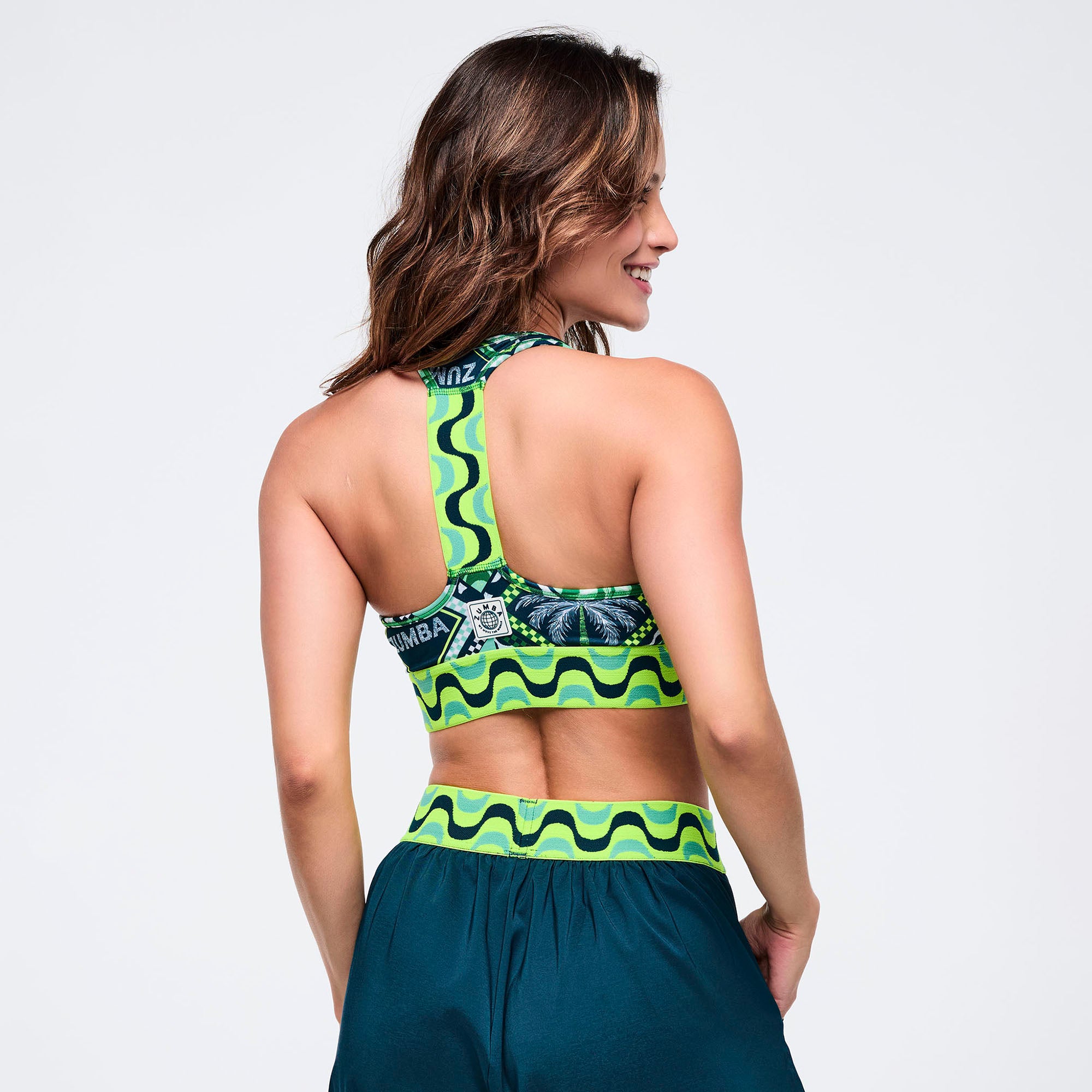 Stanik z elastyczną gumą Zumba Latin Movement