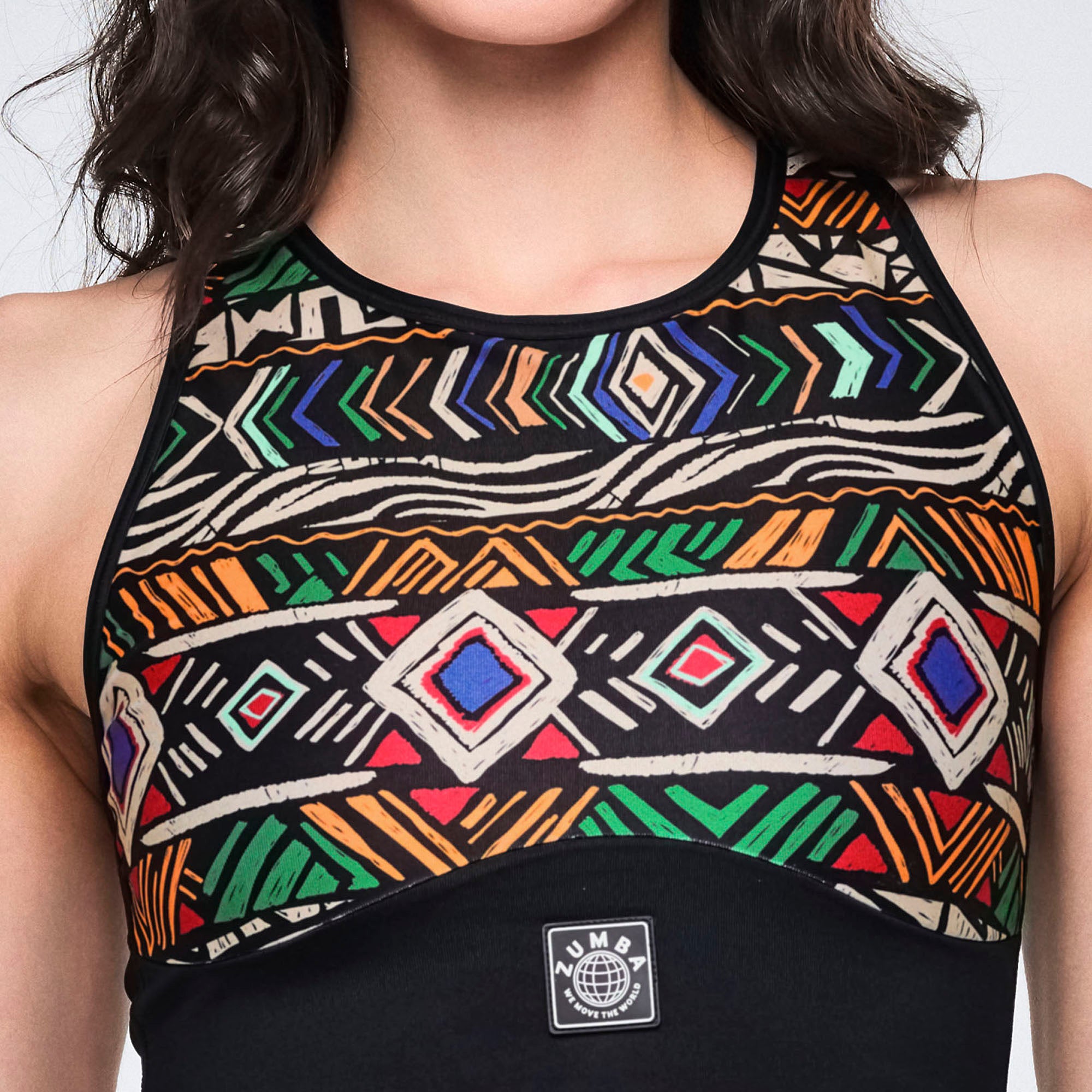 Stanik sportowy czarny racerback