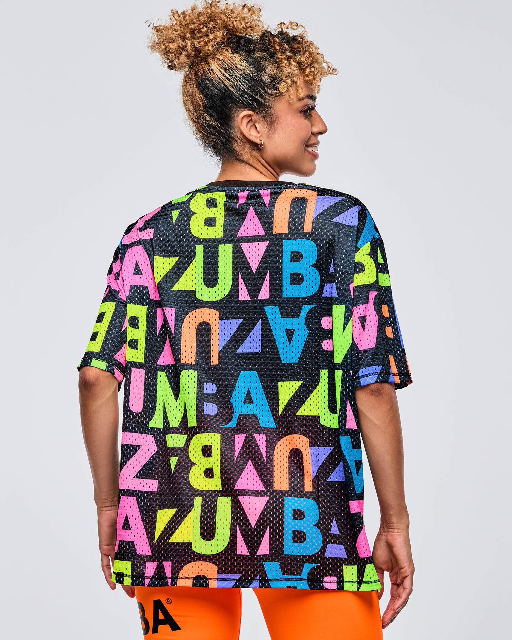 Koszulka unisex mesh Zumba Neon