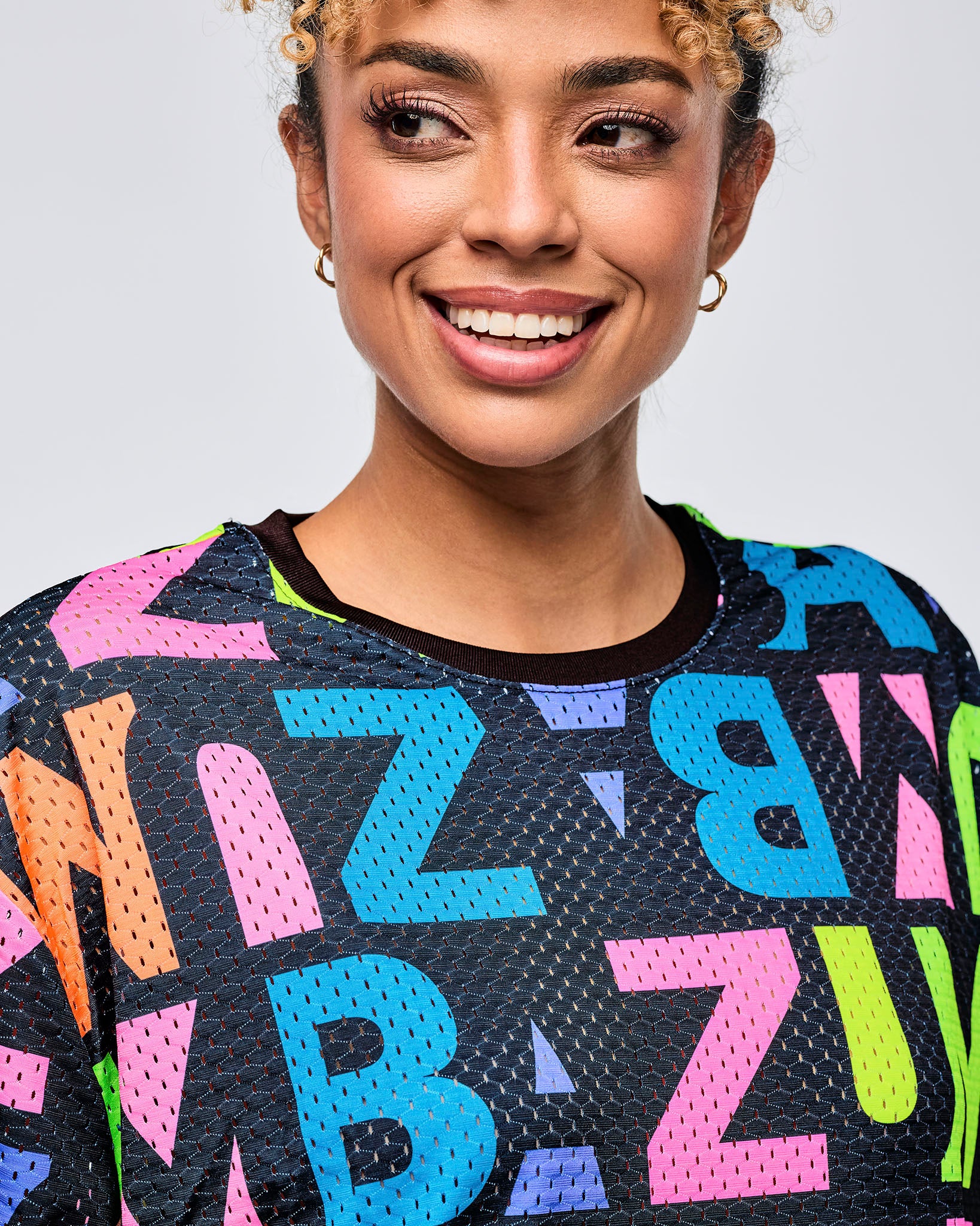 Koszulka unisex mesh Zumba Neon