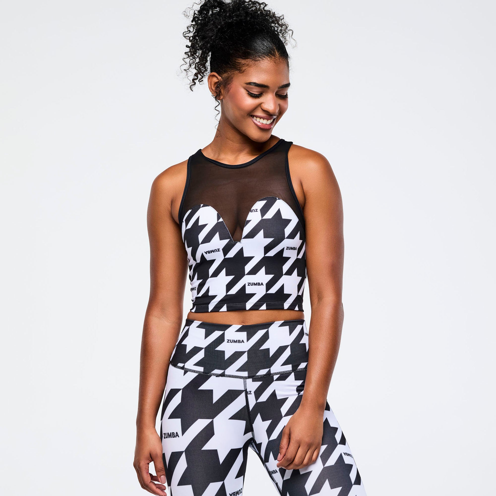 Crop z siateczką Zumba Amour