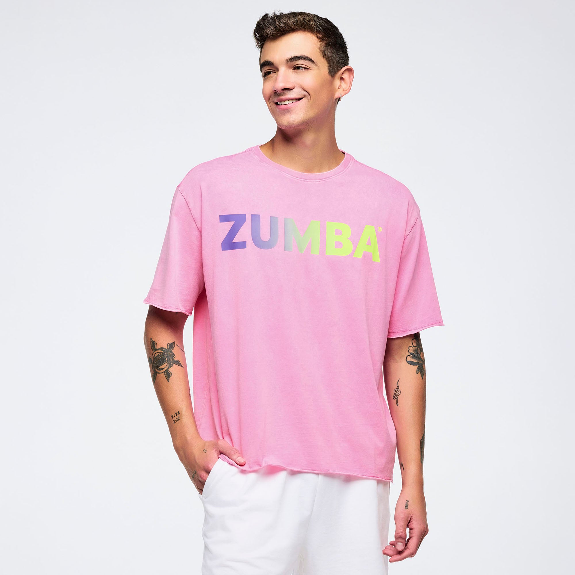 Koszulka oversie Zumba Pastel