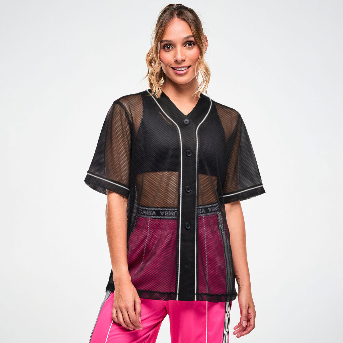 Koszula unisex czarna z siateczki