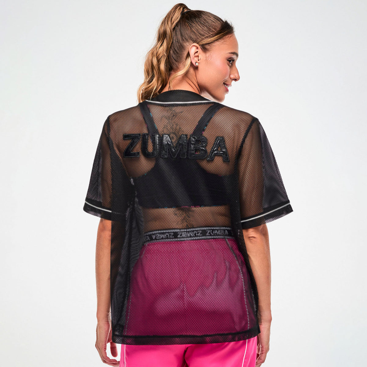 Koszula unisex czarna z siateczki