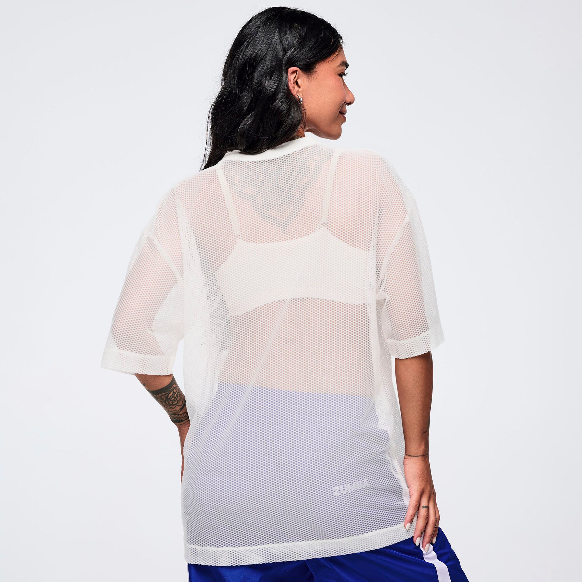 Koszulka oversize z siatki Zumba Latin Movement