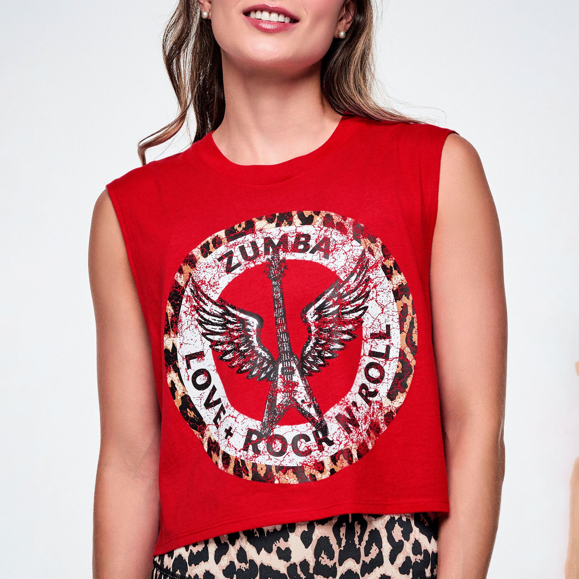 Koszulka crop Love Rock N Roll