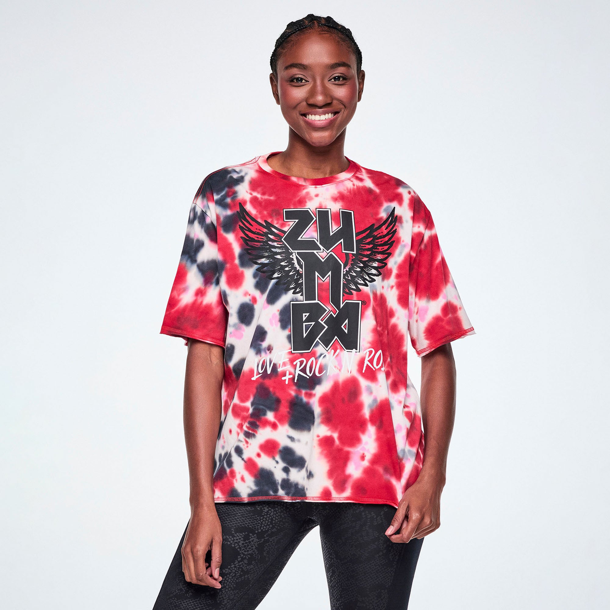 Koszulka tie-dye unisex z nadrukiem
