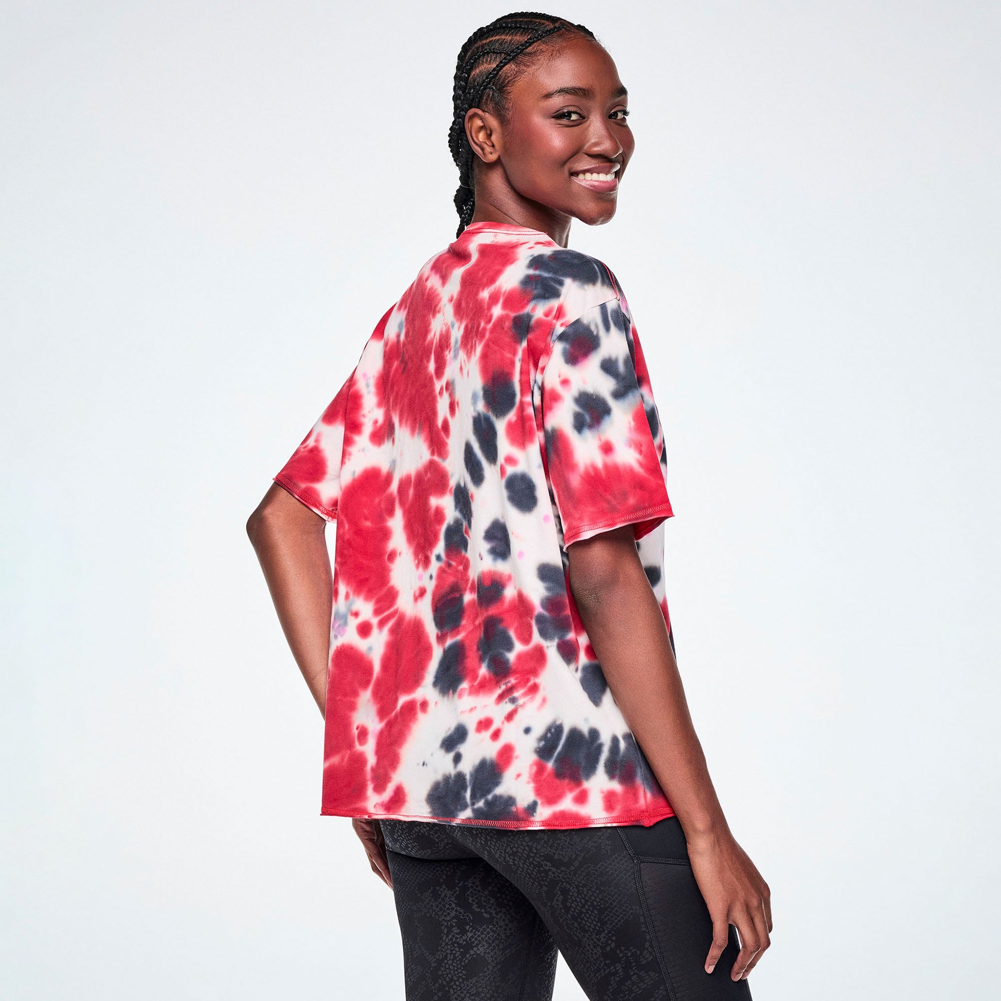 Koszulka tie-dye unisex z nadrukiem