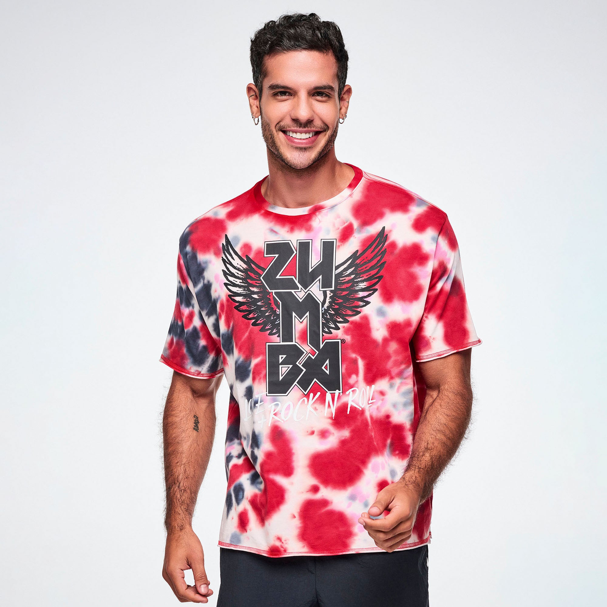 Koszulka tie-dye unisex z nadrukiem