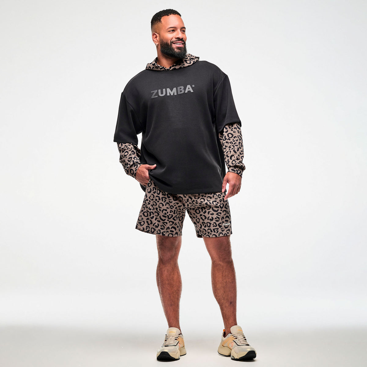 Czarna koszulka oversize z modalu — Zumba Wear FW26 Modal