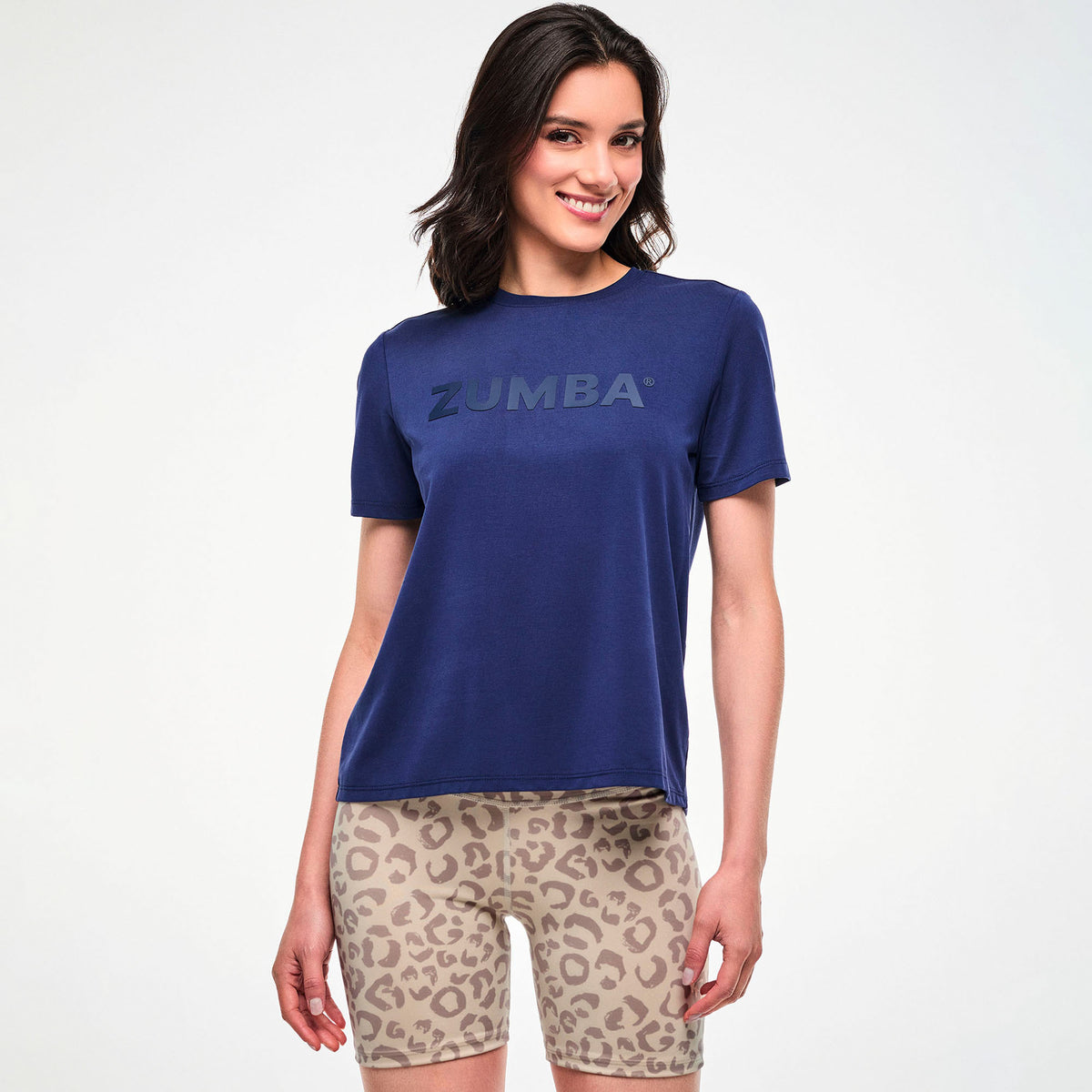 Granatowa koszulka z modalu — Zumba Wear FW26 Modal