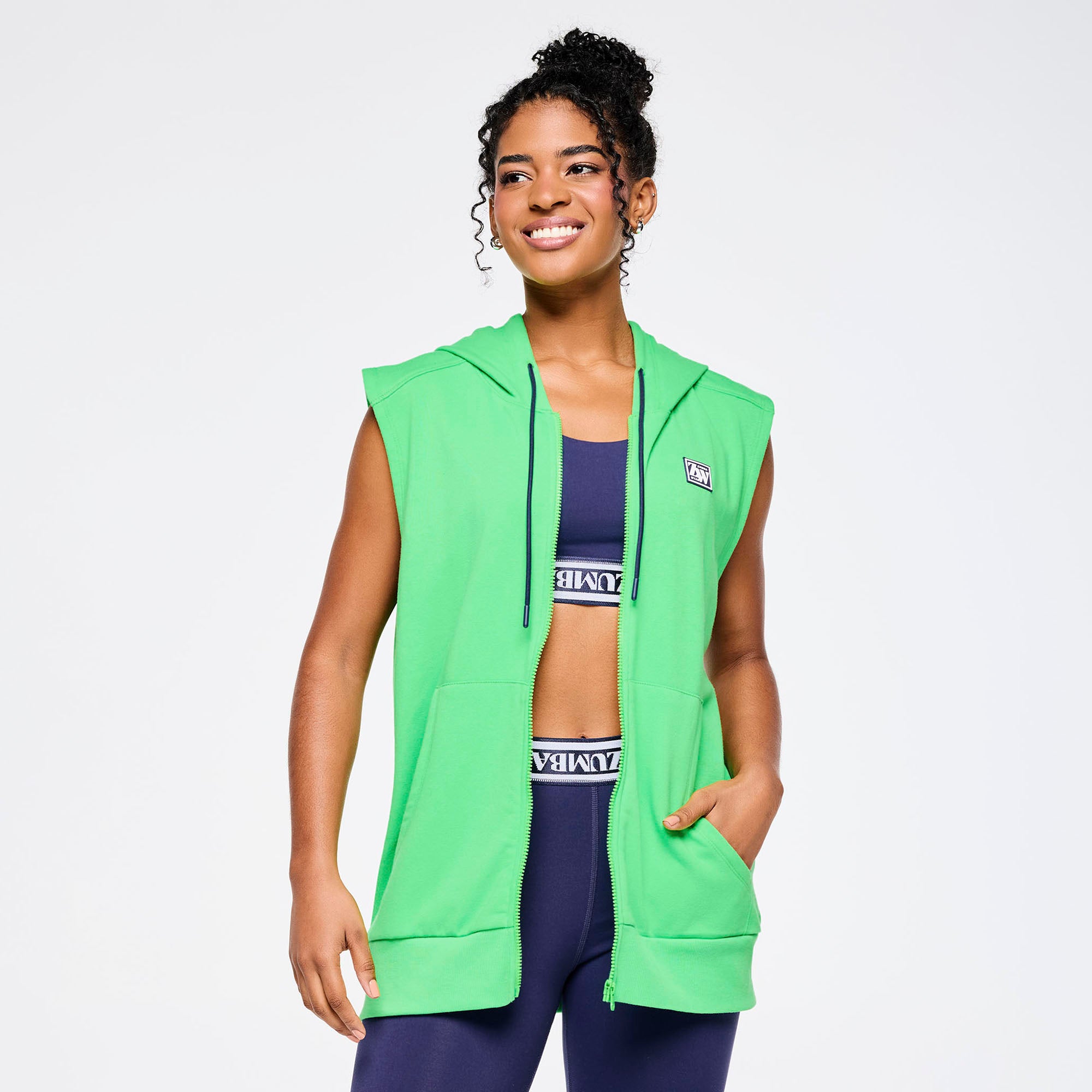 Out Loud Zumba Hooded Tank Top