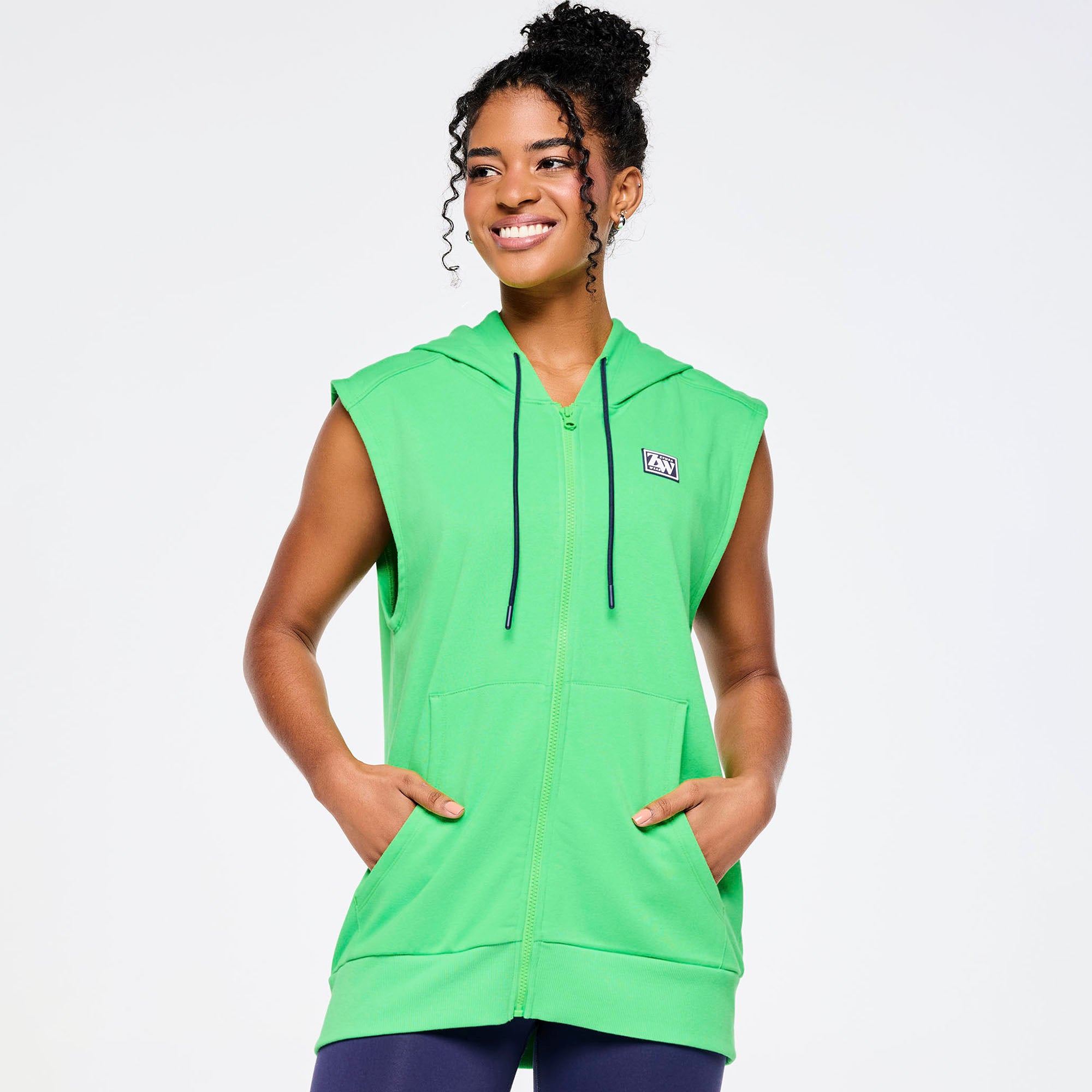 Out Loud Zumba Hooded Tank Top