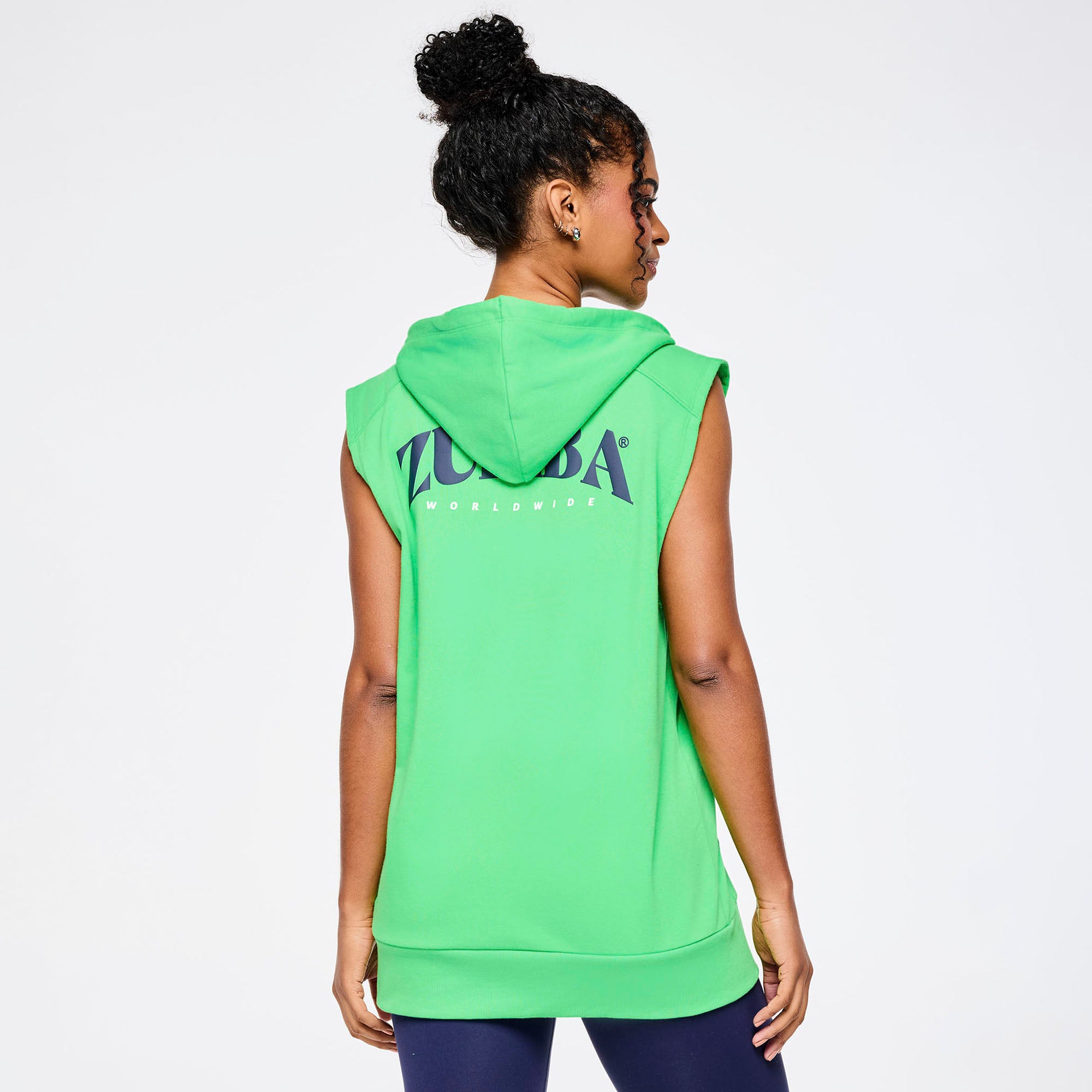 Out Loud Zumba Hooded Tank Top