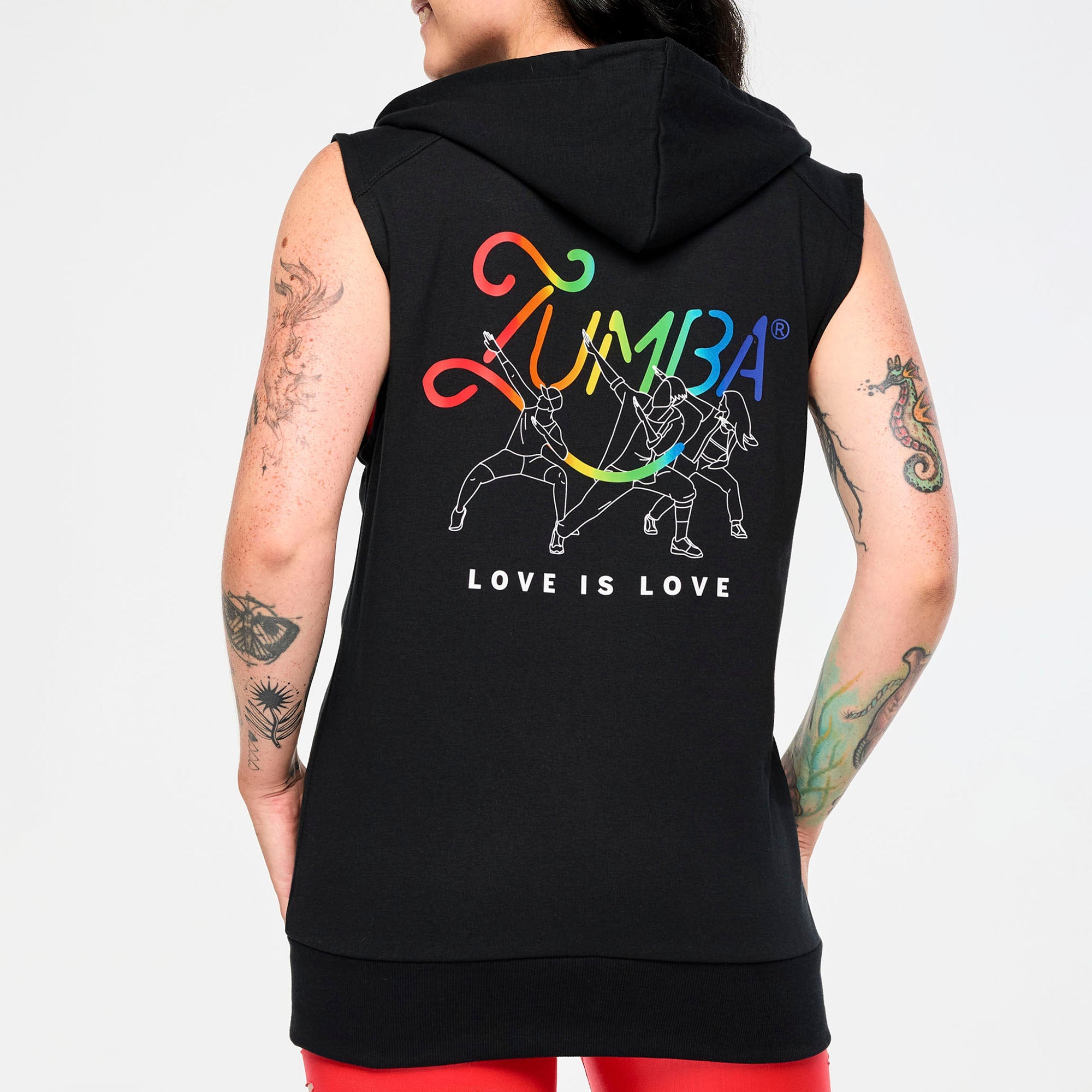 Bezrękawnik Zumba Zip Up Hoodie Pride