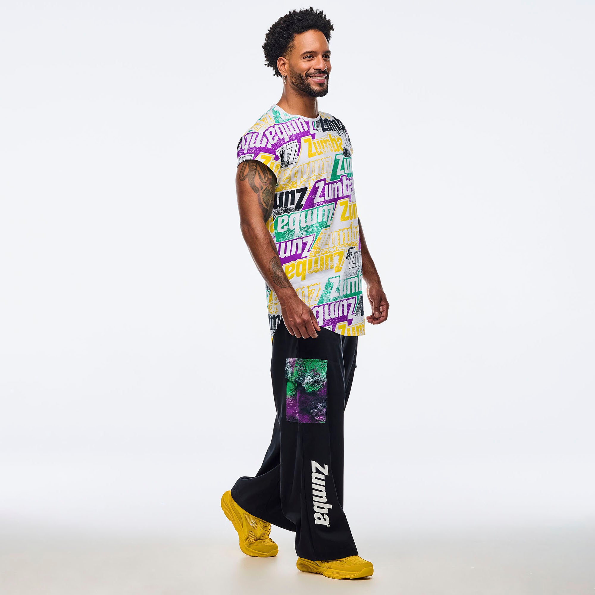 Koszulka z zaokrąglonym dołem Zumba Apres