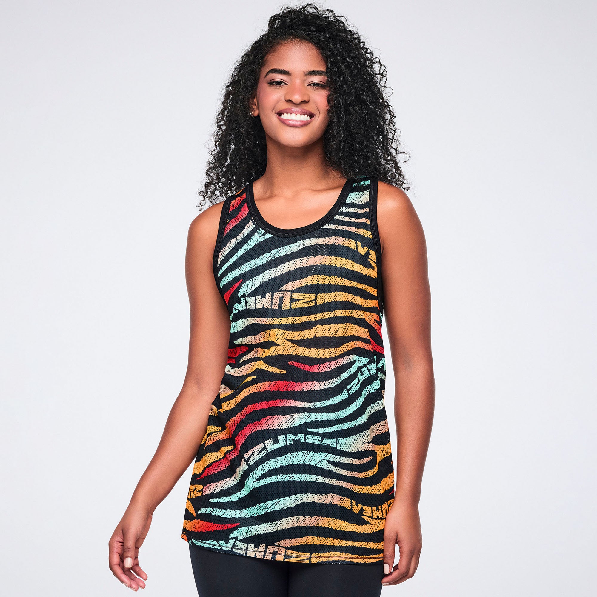Koszulka unisex siateczka kolorowy print