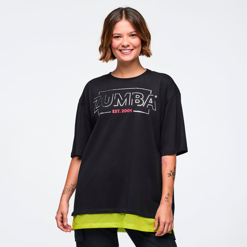 Oversize T-shirt czarny