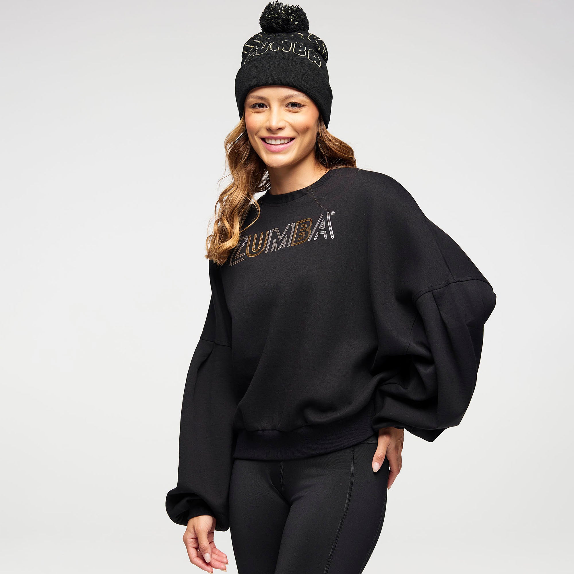 Zumba Holiday Pompom Hat