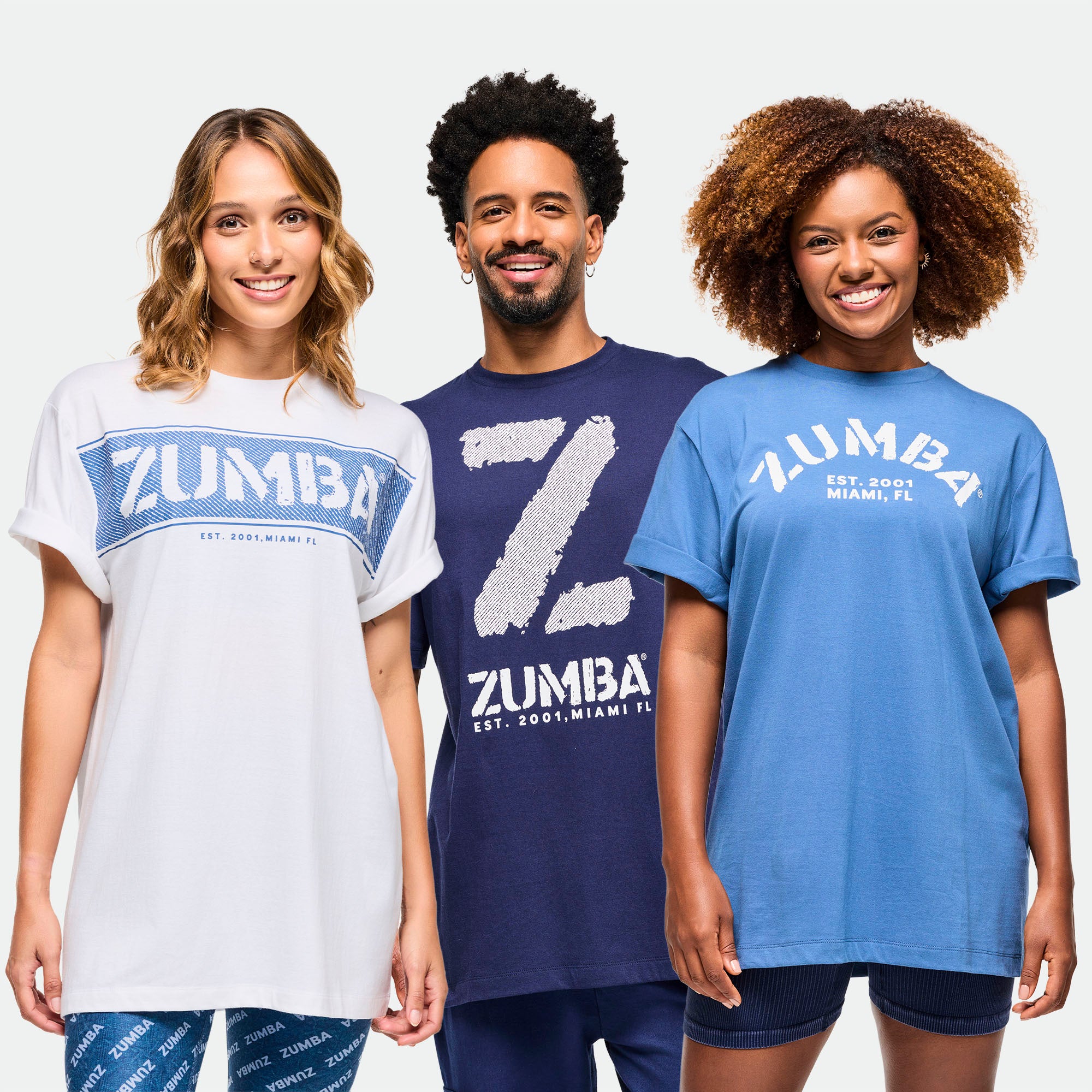 Zumba T-Shirts 12-Pack Unisex Blue Jean