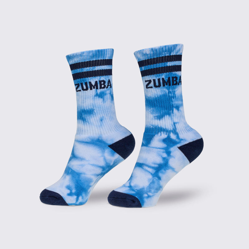 Niebieskie skarpety tie-dye