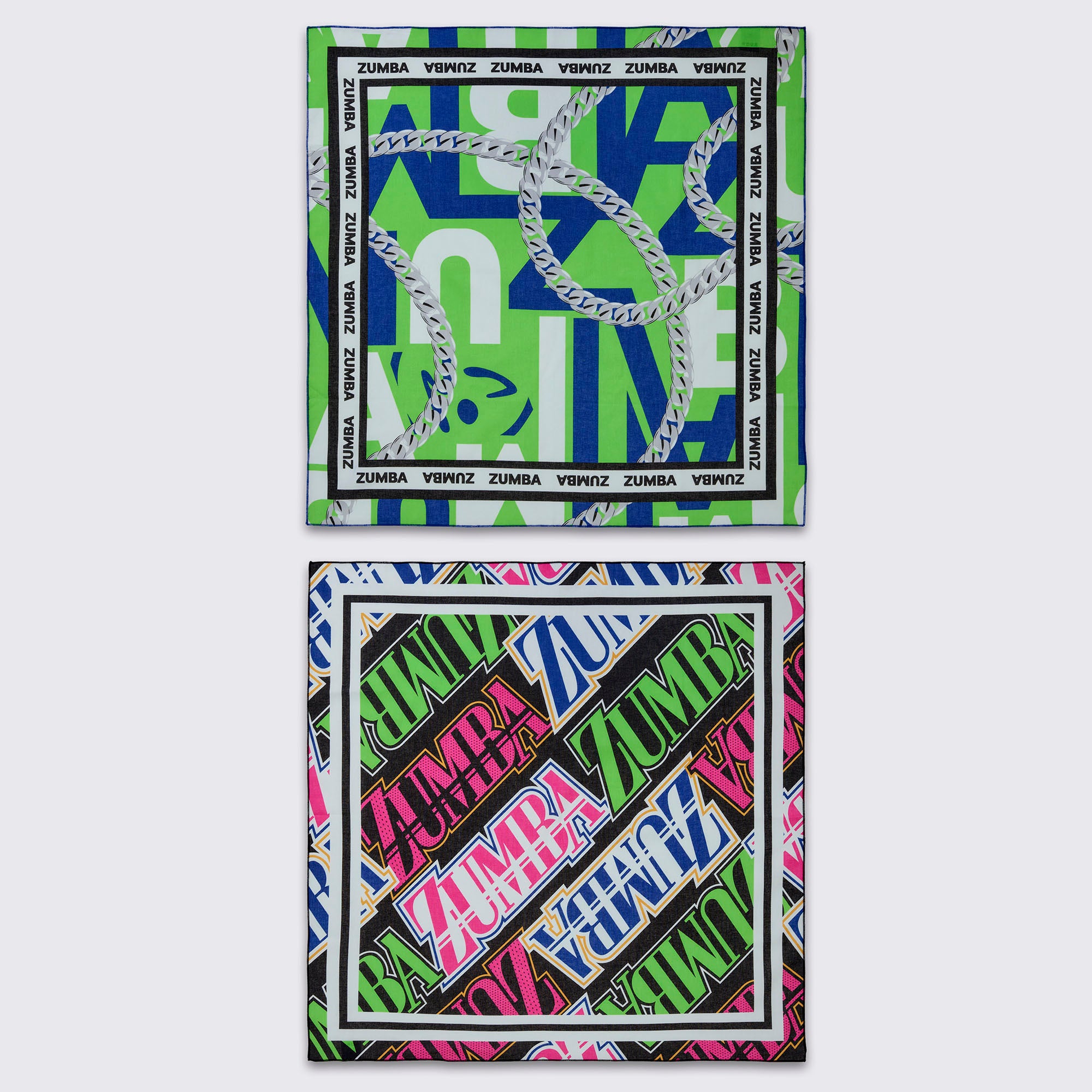 Bandana 2-pak z neonowymi nadrukami