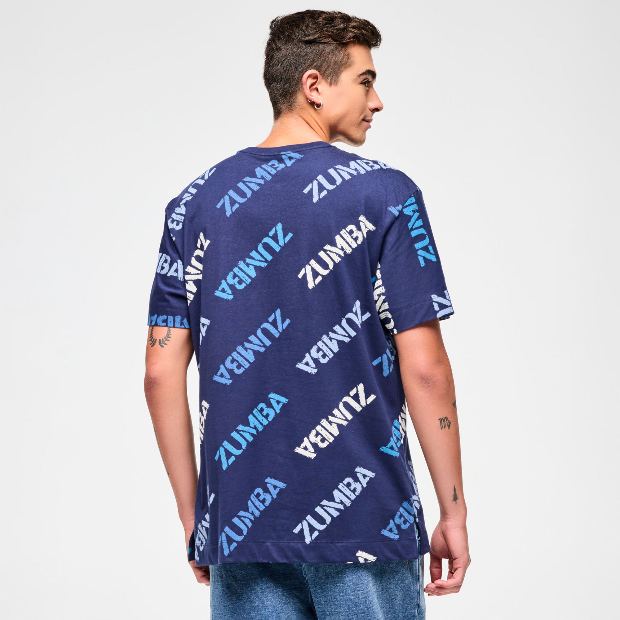Koszulka Zumba Oversize Blue Jean
