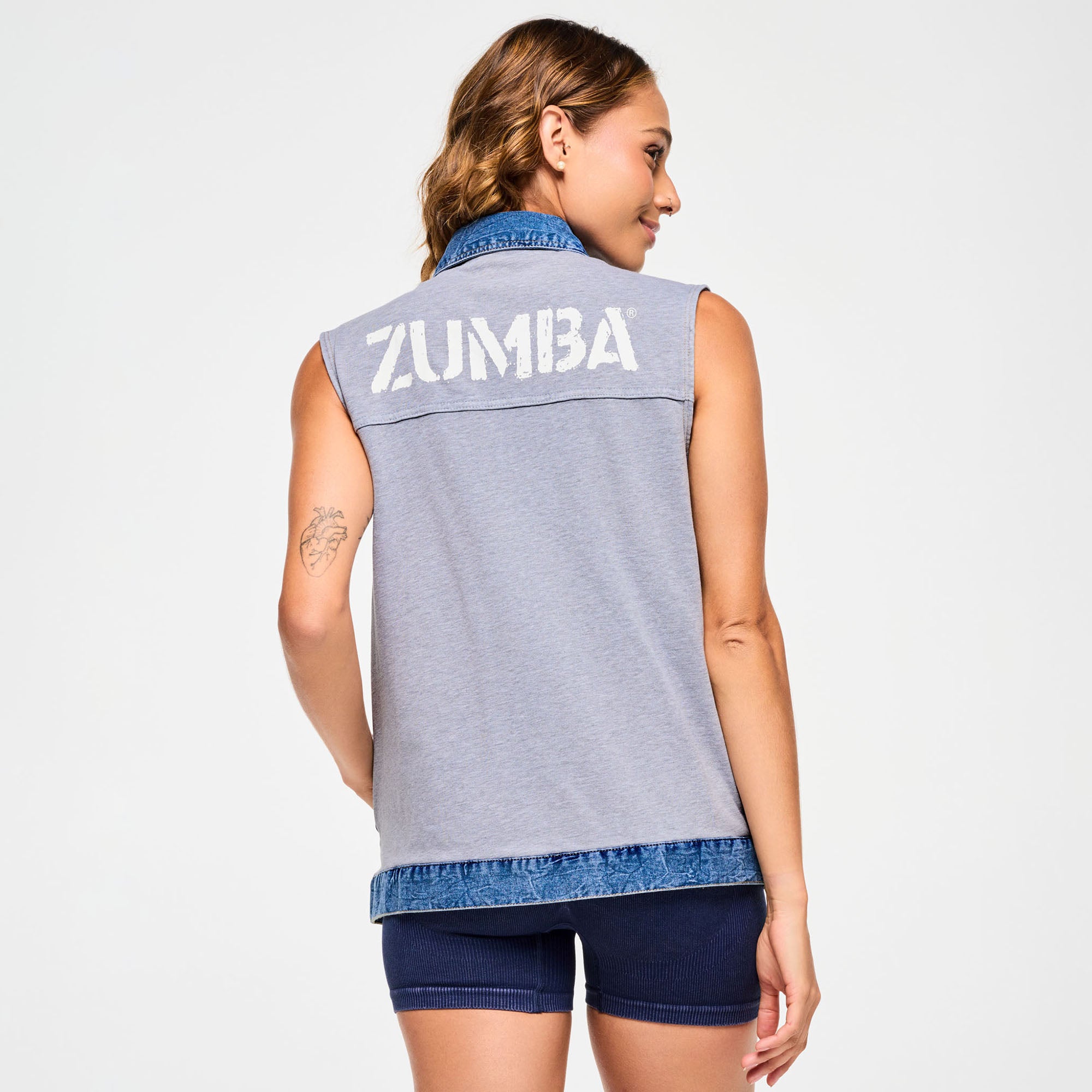 Bezrękawnik Zumba Denim Blue Jean