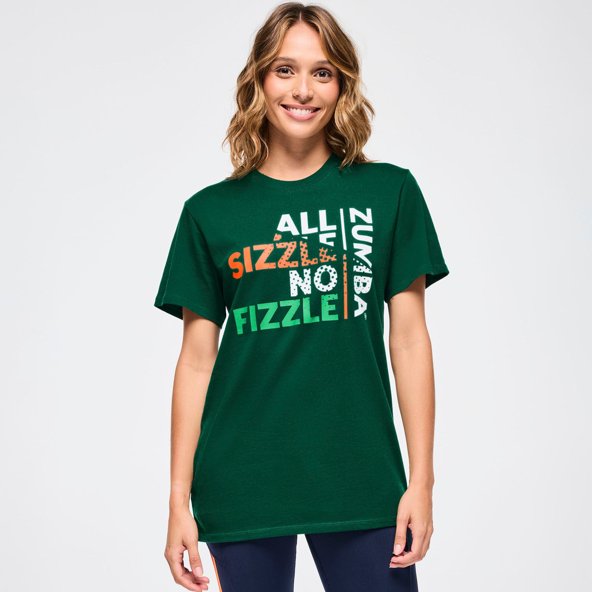 Zumba All Sizzle No Fizzle Tee – Feel the Flame of Energy Again and Again!