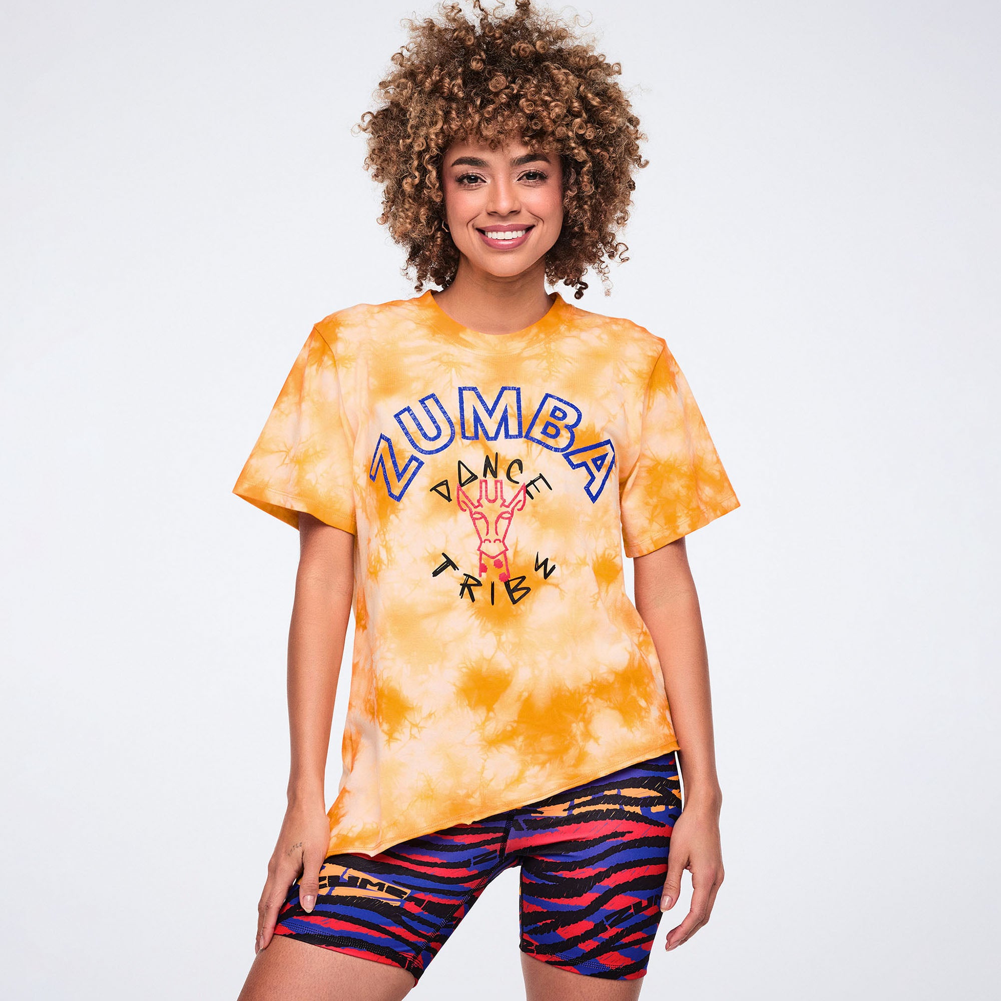 Koszulka tie dye pomarańczowa