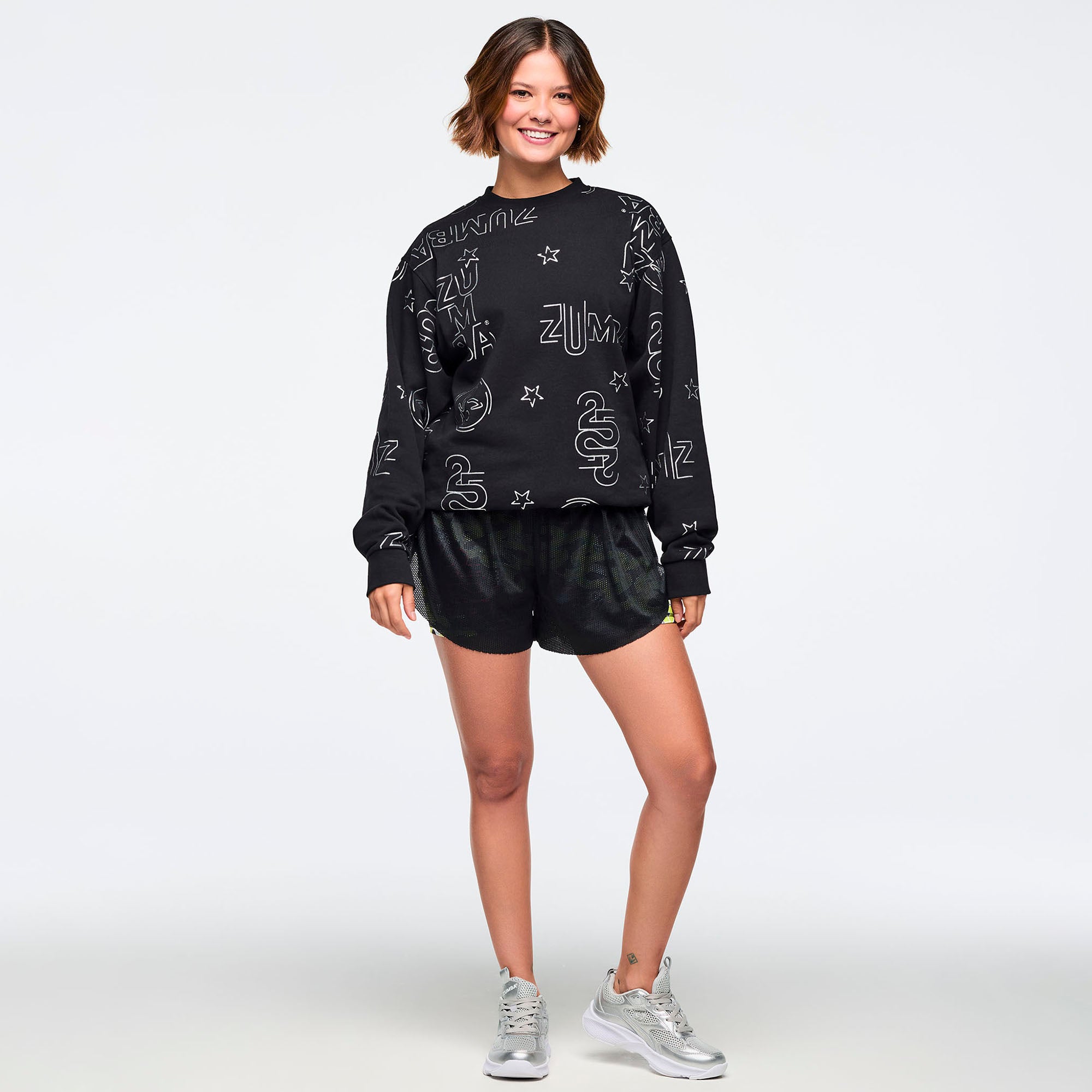 Czarna bluza oversize z printem