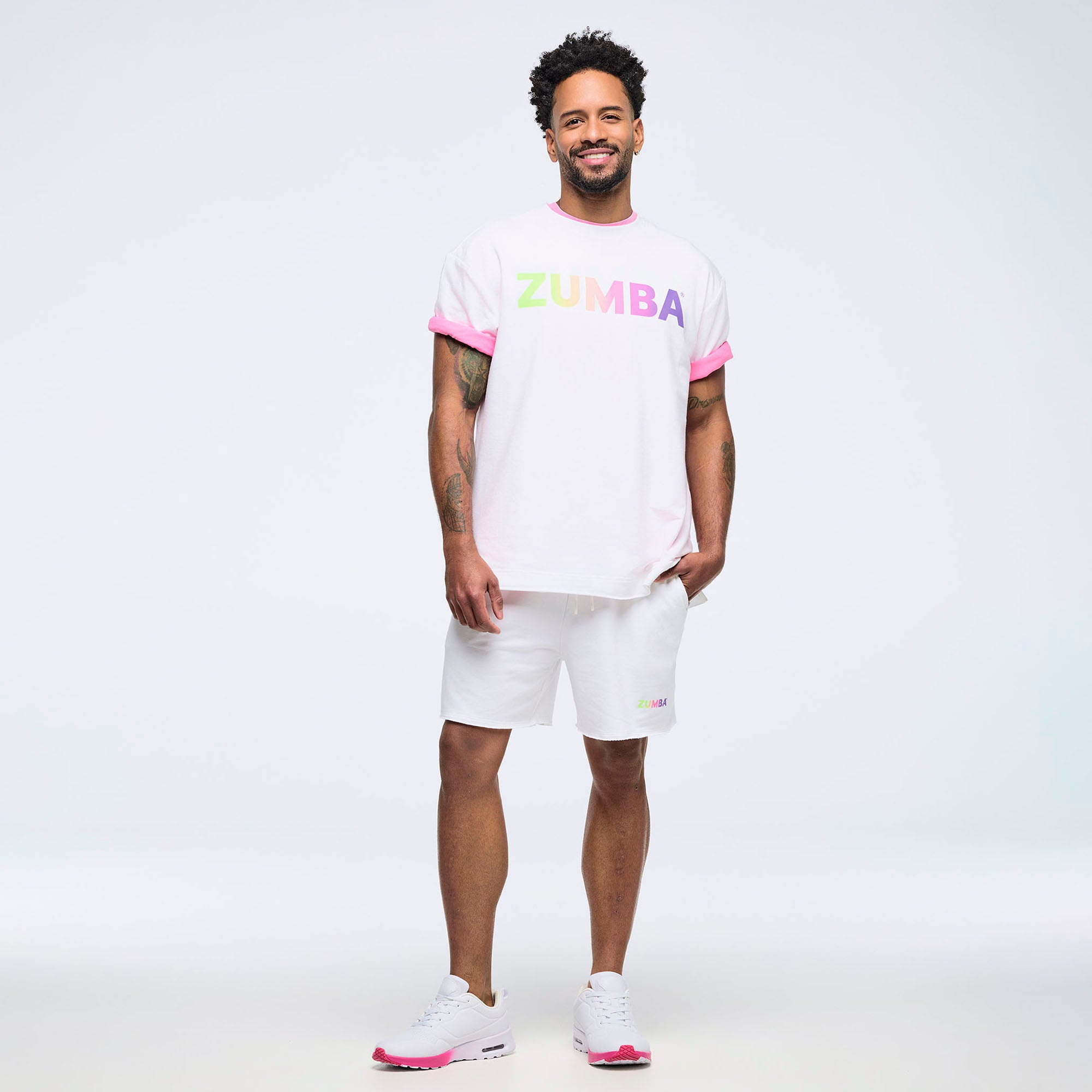 Szorty unisex Zumba Pastel