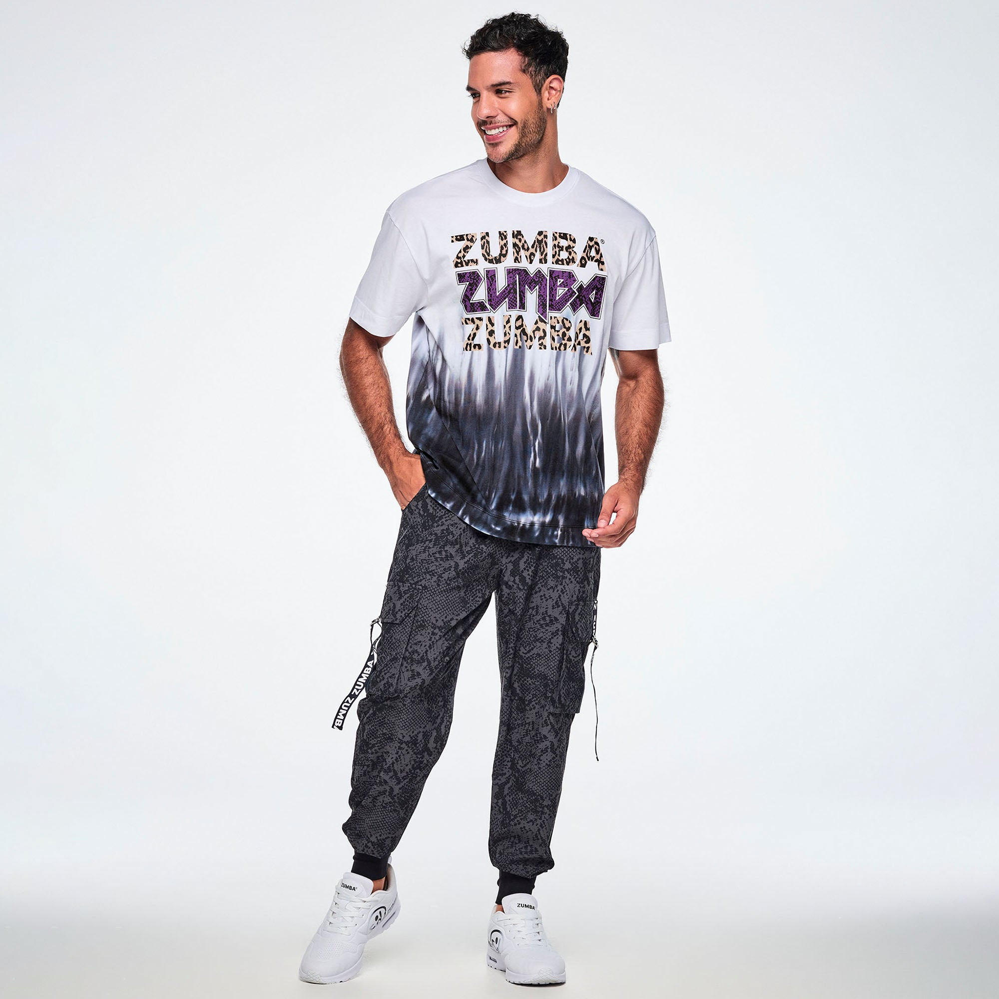 Koszulka unisex ombre z nadrukiem