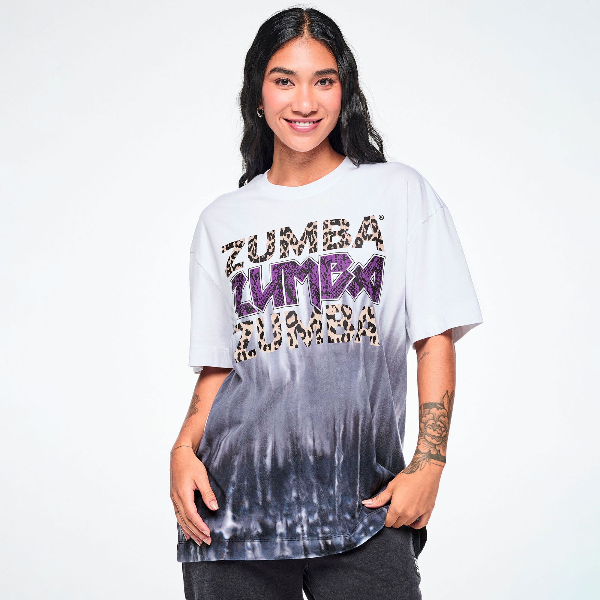 Koszulka unisex ombre z nadrukiem