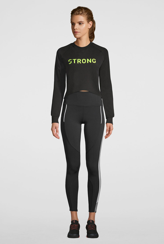Bluzka damska sportowa z długim rękawem STRONG ID Active Crop