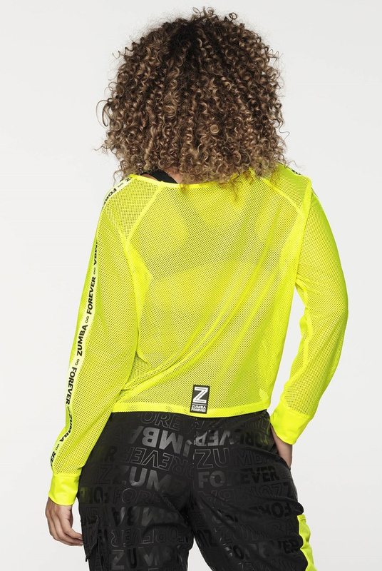 Bluzka sportowa z siateczki Zumba Forever