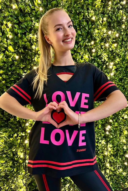 Koszulka z krótkim rękawem Zumba Love Top 